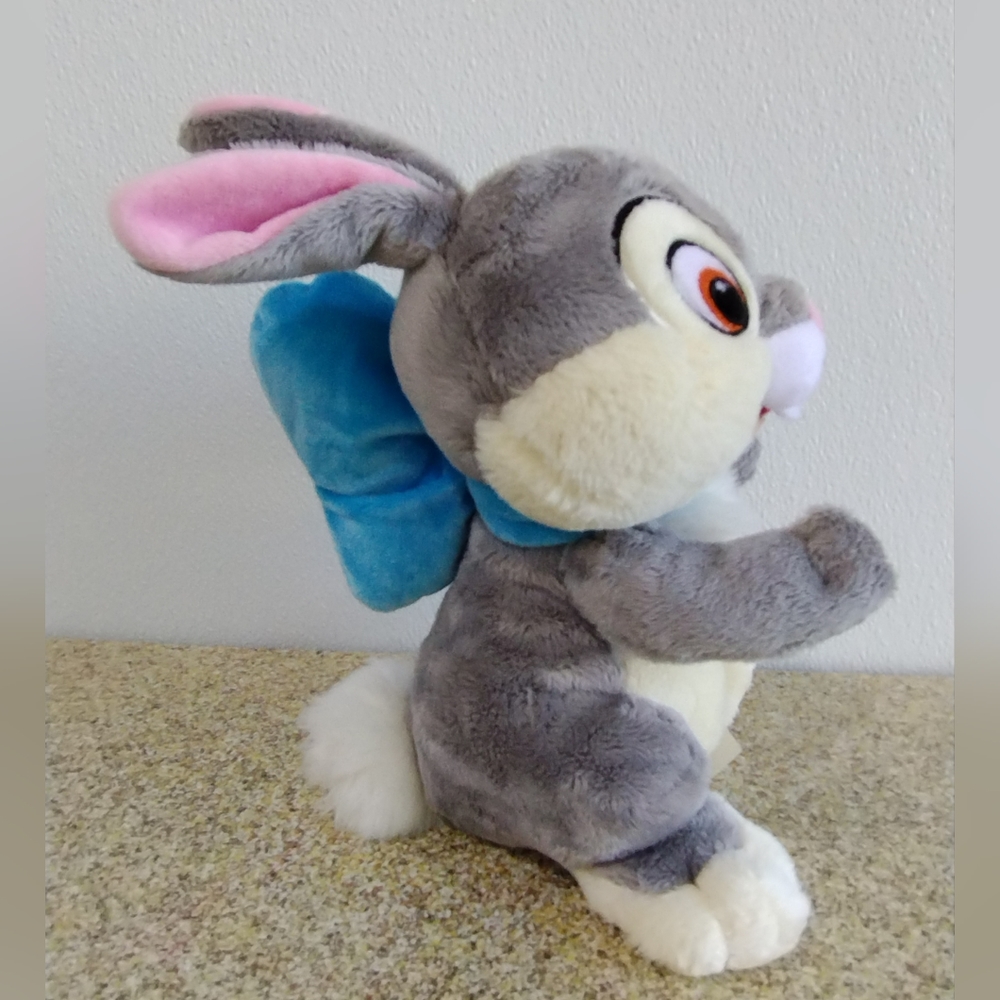 ✓Disney Store PLUSH 10"THUMPER with blue ribbon Rabbit Bambi Movie! RARE!!! - Picture 9 of 16